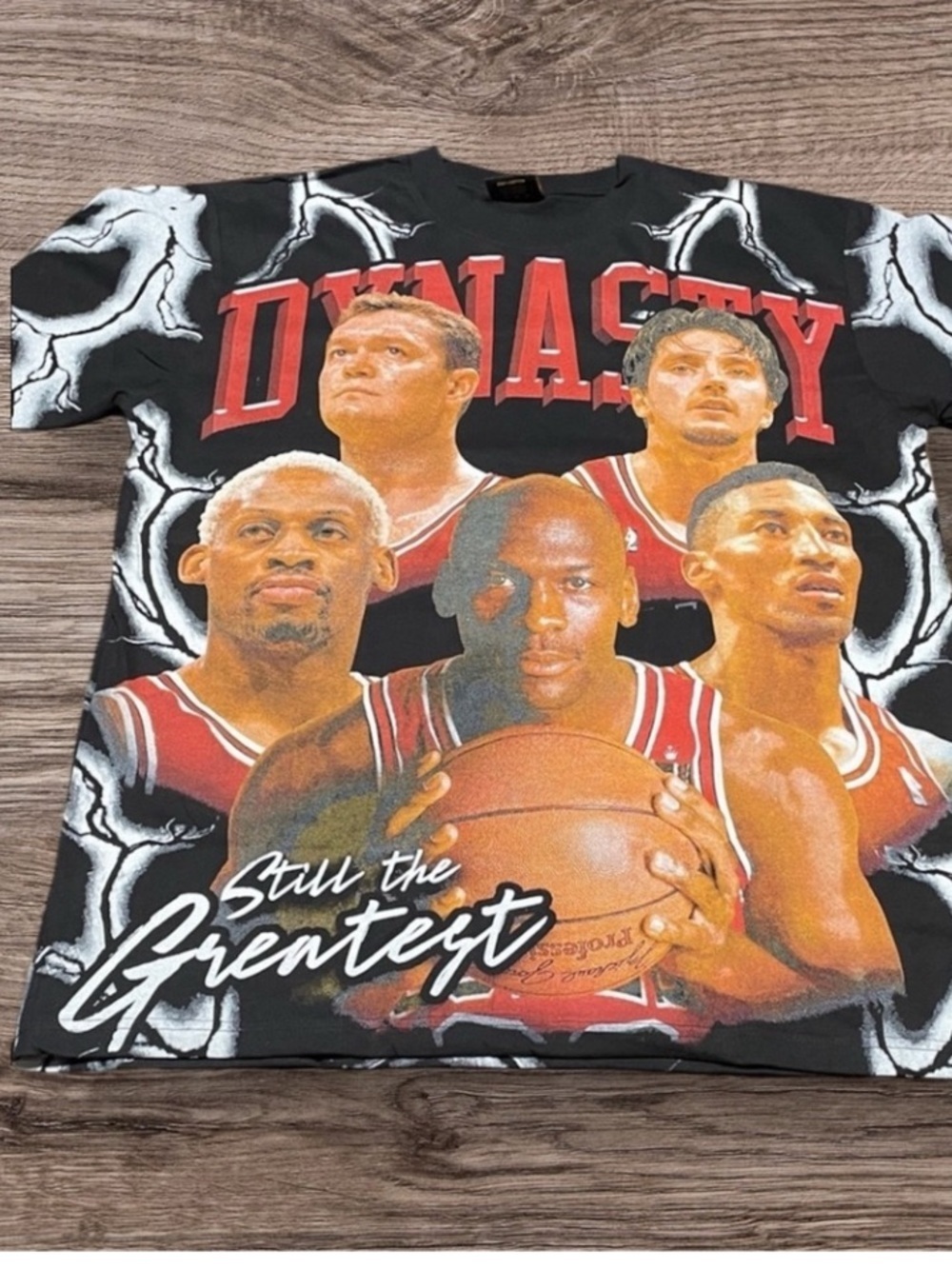 Chicago Bulls Grail Black Graphic Men's Shirt - Picture 7 of 7